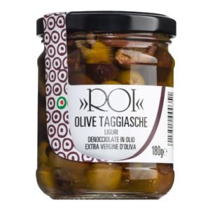 Olio Roi Taggiasca Oliven entkernt in nativem Olivenöl extra, 180 g